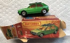 VINTAGE Lesney Matchbox Superfast 7 Volkswagen VW Golf - Green w/Boards box