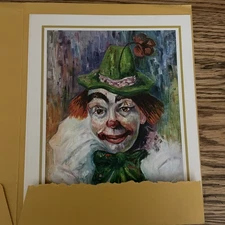 Michele Clown Reproductions Award Winning Oil Reproductions 8"x10" Set of 4 