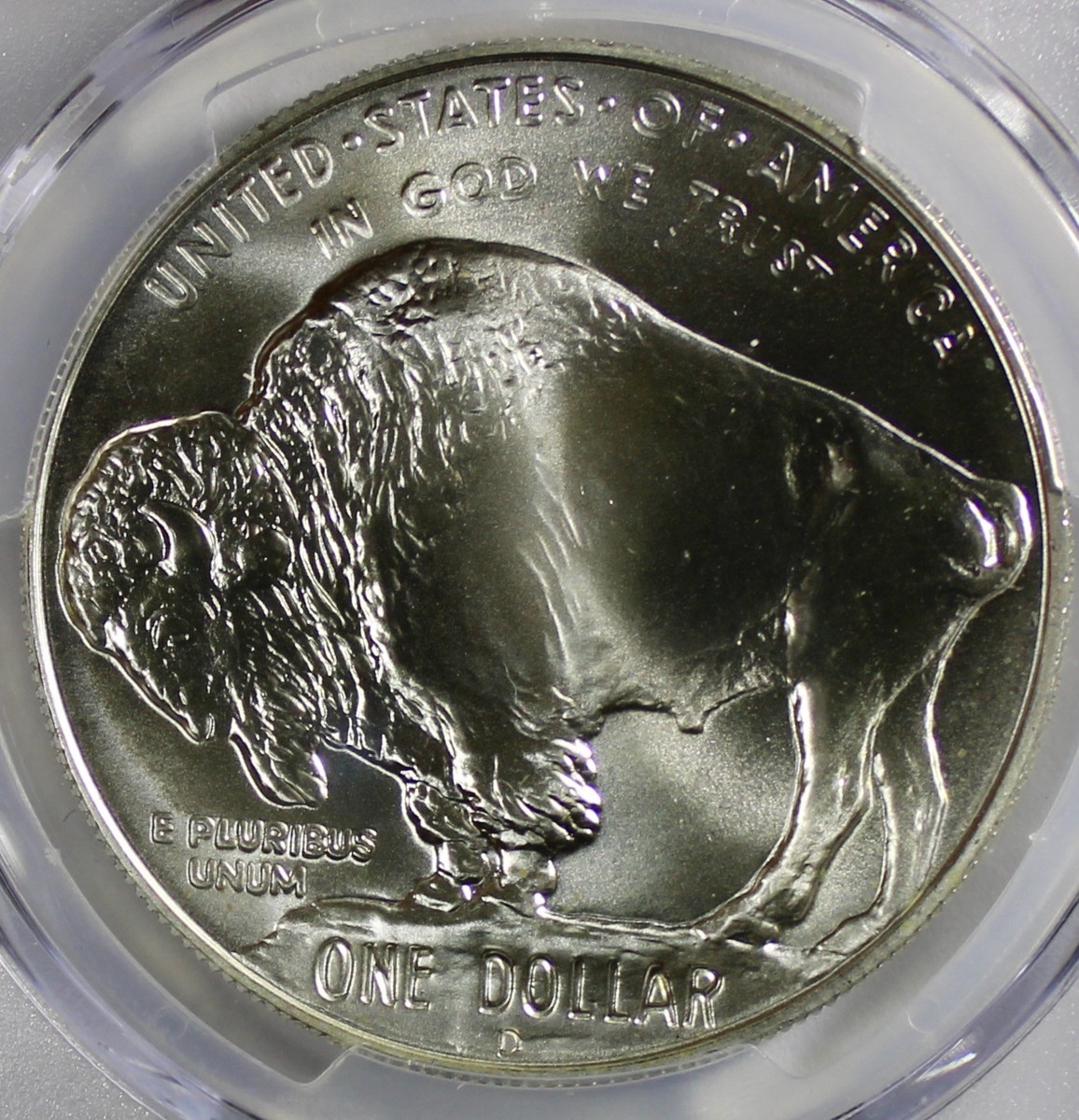 2001-D American Buffalo Silver Dollar - PCGS MS-769- Mint State 69