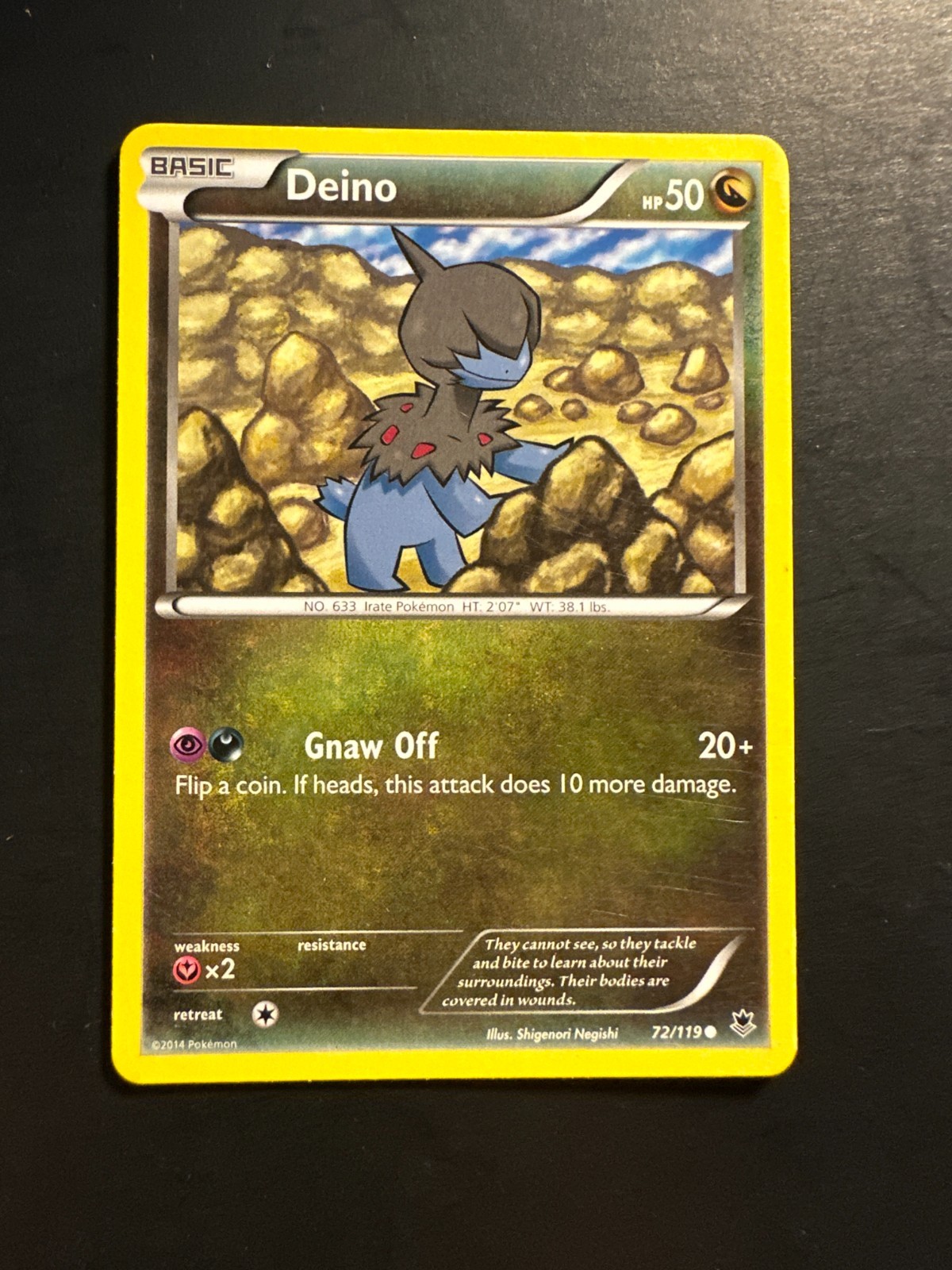 2013 Pokemon Phantom Forces Deino 71 /119 Base Card