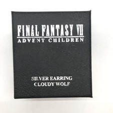 Square Enix Final Fantasy VII Cloudy Wolf Silver Earrings Opened From Japan