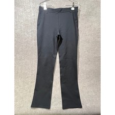 Quince Black Bootcut Dress Pants Stretch Waist Women Lg 32Wx31L