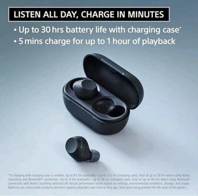 Sony WF-C710N/L Truly Wireless Noise-Canceling Earbuds Glass Blue