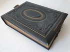 Antique Victorian Ear Photography Album (Cabinet Cards) 35+ Pages 22 x 16cm