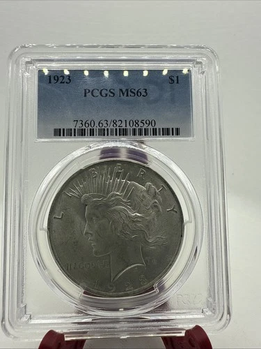 1923 United States Peace Silver Dollar PCGS MS63 #1