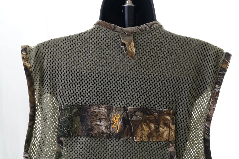 Browning Hunting Vest Camo Mossy Oak Break Up Hiking Sz M - Image 3 of 4