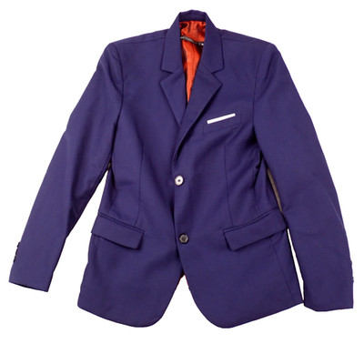 Yuan Lu 12# Navy Blue Boys Tuxedo Formal Suit Jacket Blazer Pockets Lined