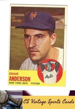 1963 Topps #59 Craig Anderson