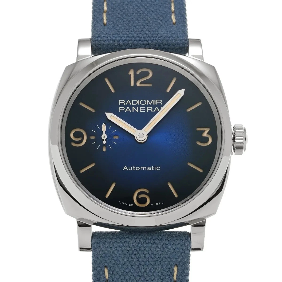 Panerai — Panerai Radiomir PAM00933 ( OP7020) 42mm Stainless Steel Blue Wristwatch #WW004