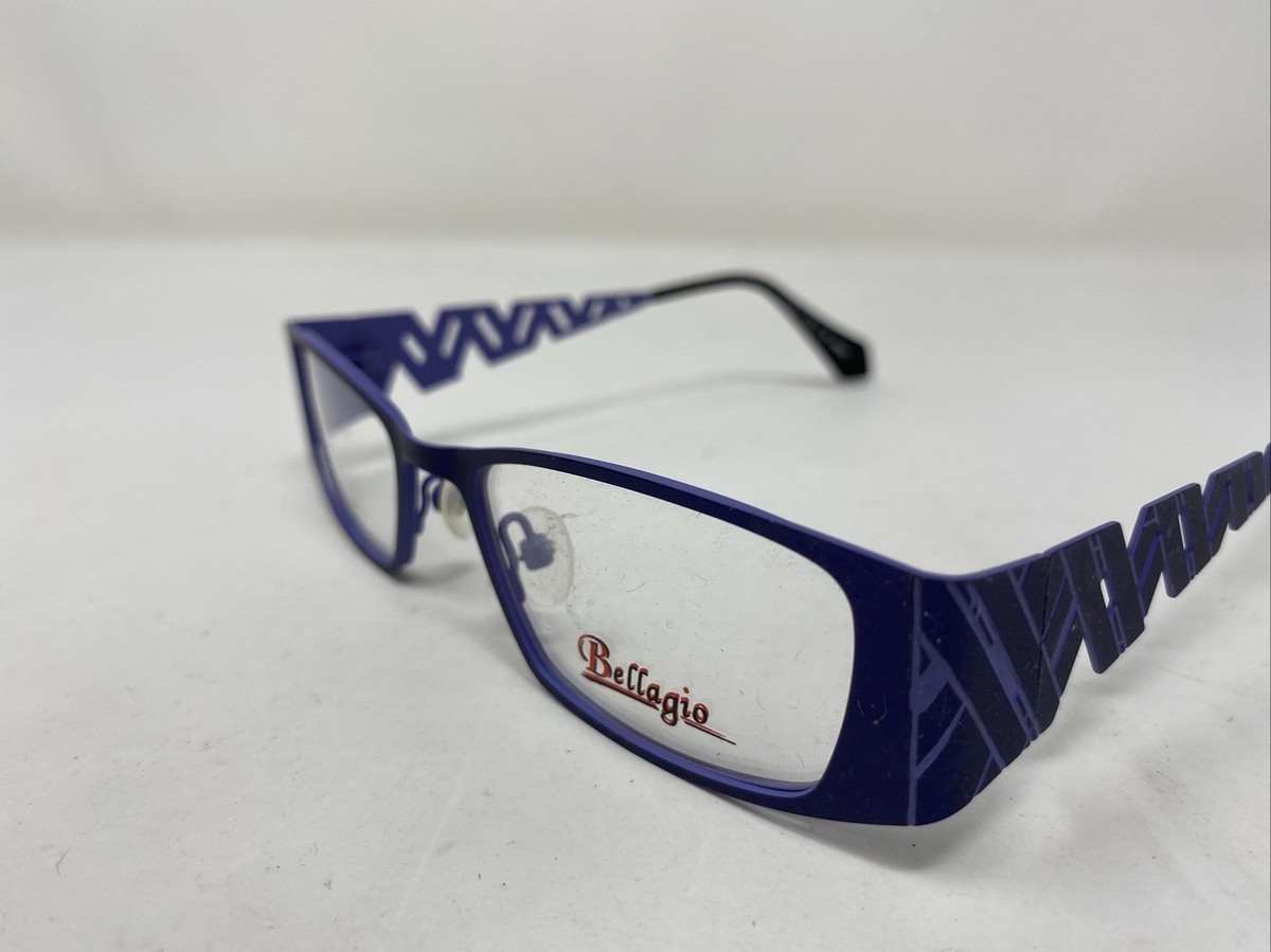 Bellagio Eyeglasses Frame Japan 623 COL.2 48-19-125 Purple/Black
