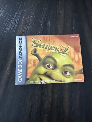 Nintendo Gameboy Advance Double Manual Only Shrek 2/Shark Tale B