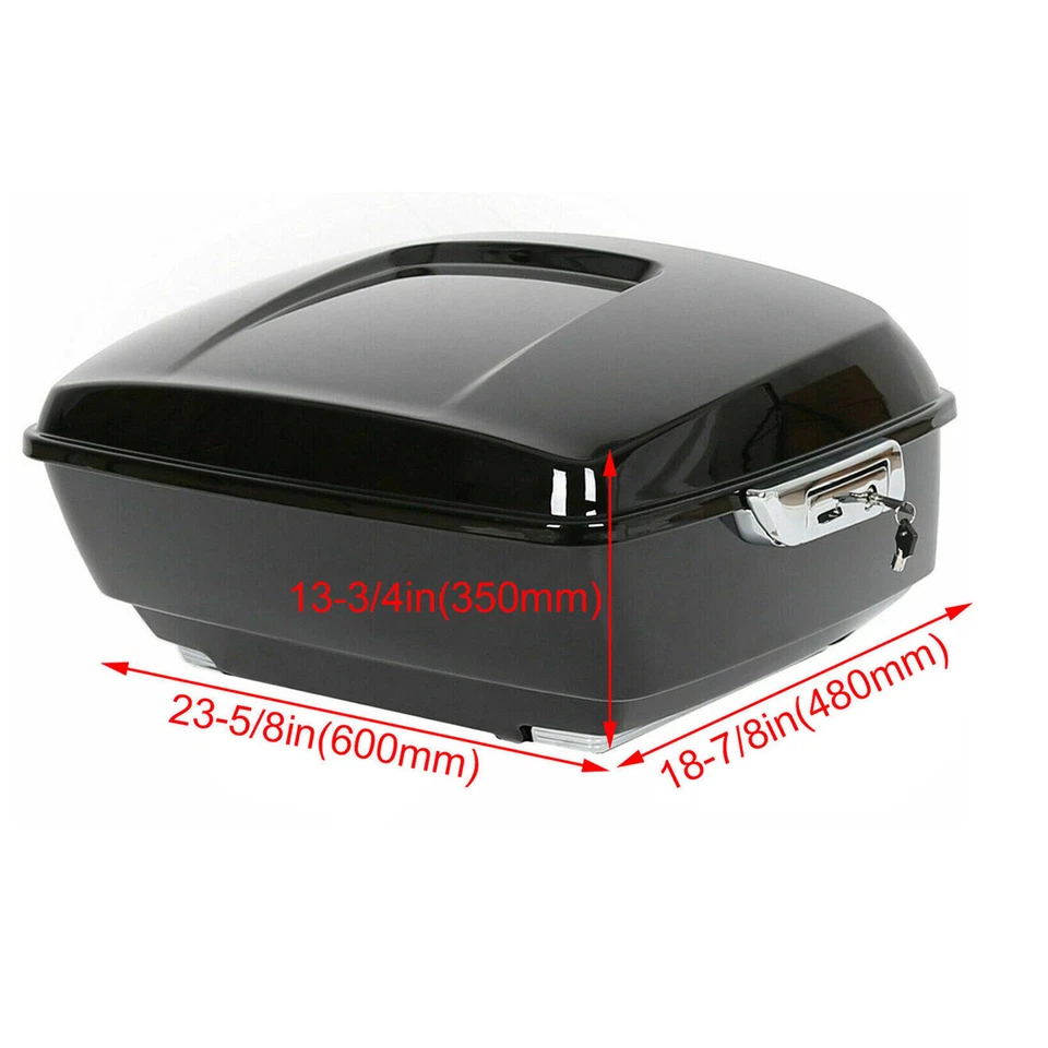 King багажник с подушечкой спинки подходит для Harley Touring моделей 2014-25 - Изображение 3 из 4