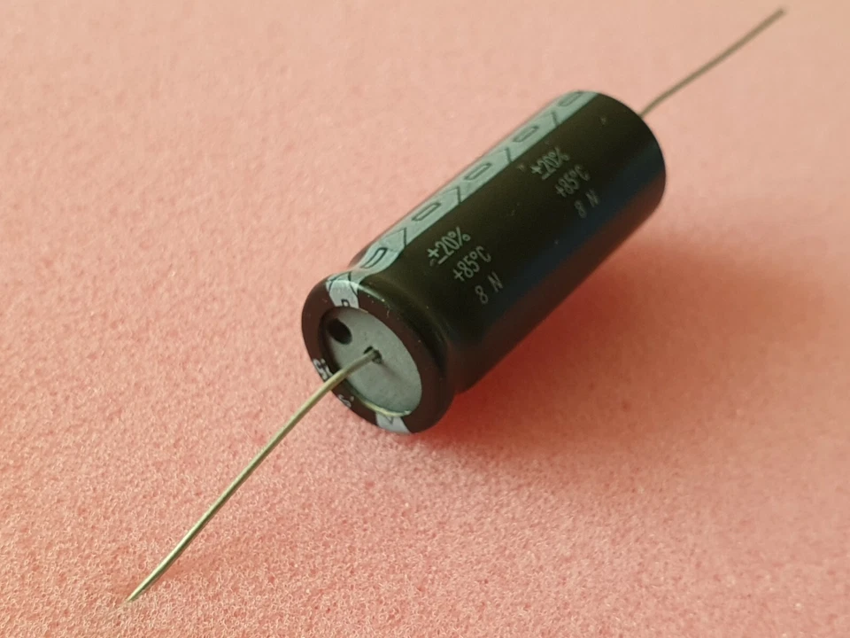 8pcs DAEWOO TS 2200uf 25v Axial Electrolytic Capacitors 16x40mm audio amplifier - image 4 of 4