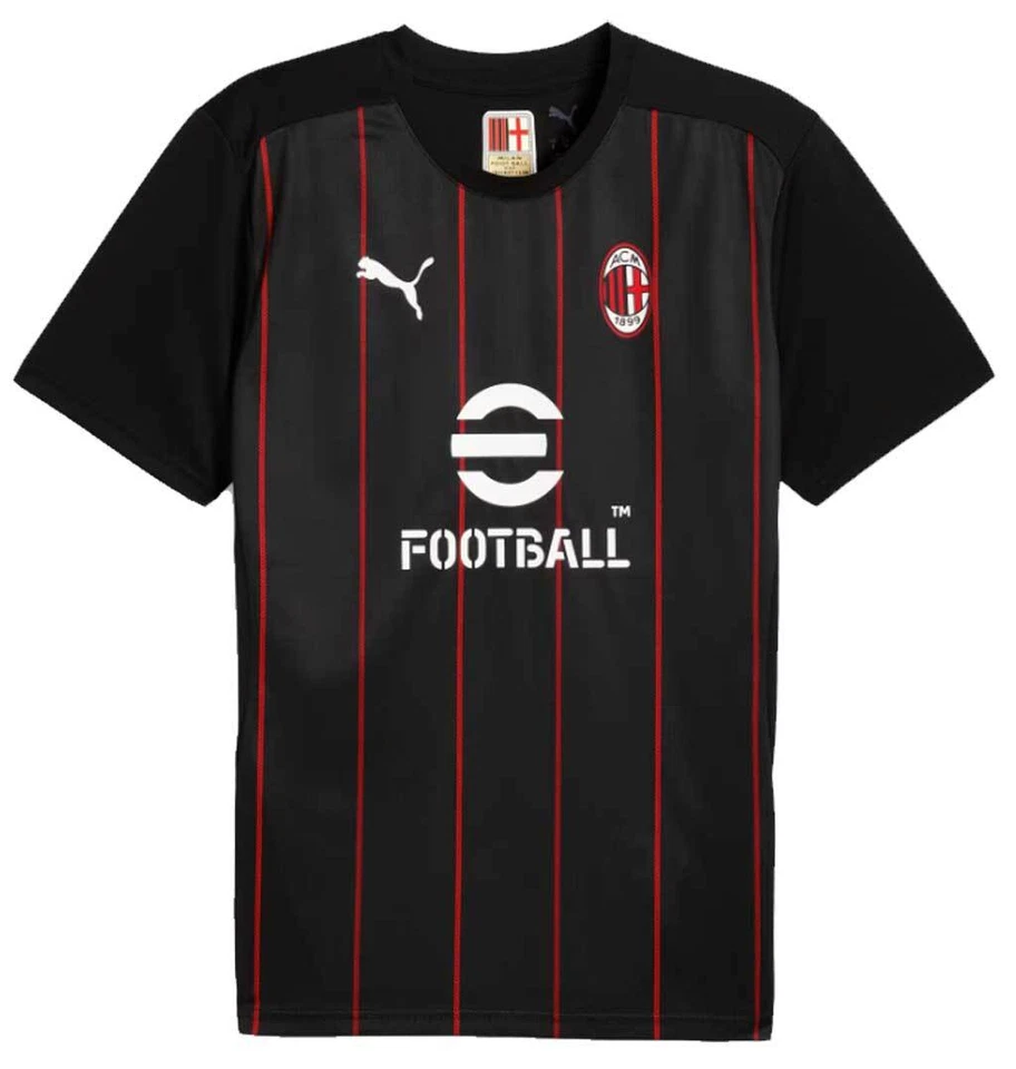 Puma AC MILÁN Jersey Prematch Negro AC MILÁN Camiseta Prematch Trikot M-3XL - Imagen 2 de 3