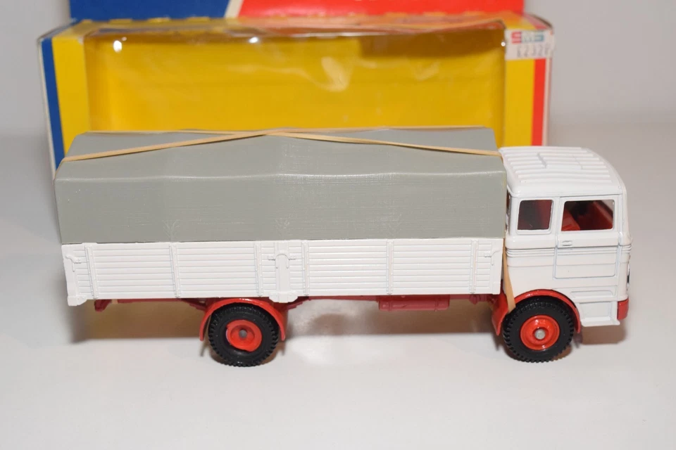 Camión Mercedes Benz A50 1:43 DINKY TOYS 940 BLANCO SIN USAR, EN CAJA ¡STOCK DE TIENDA ANTIGUO! Foto 4 de 4