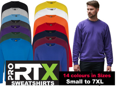 Pro RTX Neu Sweatshirt, S bis 7XL Workwear Freizeit Drop Shoulder Top Sweatshirt