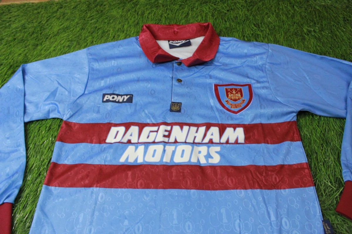 WEST HAM UNITED 1995/1997 FOOTBALL L/S SHIRT JERSEY AWAY WEST HAM UNITED 1995/1997 FOOTBALL L/S SHIRT JERSEY AWAY