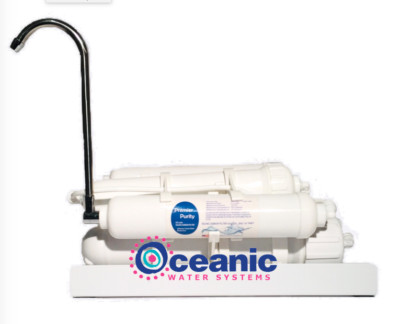 OCEANIC Countertop Reverse Osmosis Drinking Water Filter System 100 GPD + Spout 