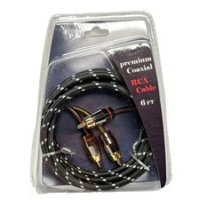 6 Ft 2 Channel OFC RCA Cable Twisted Pair Triple Shielded Car Audio NEP Audio