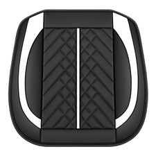 Car Front Seat Cover Cushion Pu Leather Blackwhite Protector Pad Mat Breathable