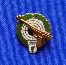 ~1970 ÖGSV BUNDESWEHR / EXEKUTIVE SCHÜTZEN EMAILLIERTES ABZ. 23x24mm