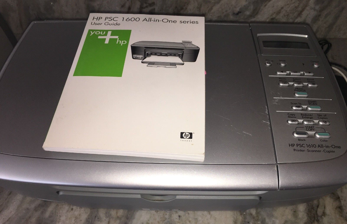 HP PSC 1610 All-in-One Multi-Function Printer, Scanner, Copier
