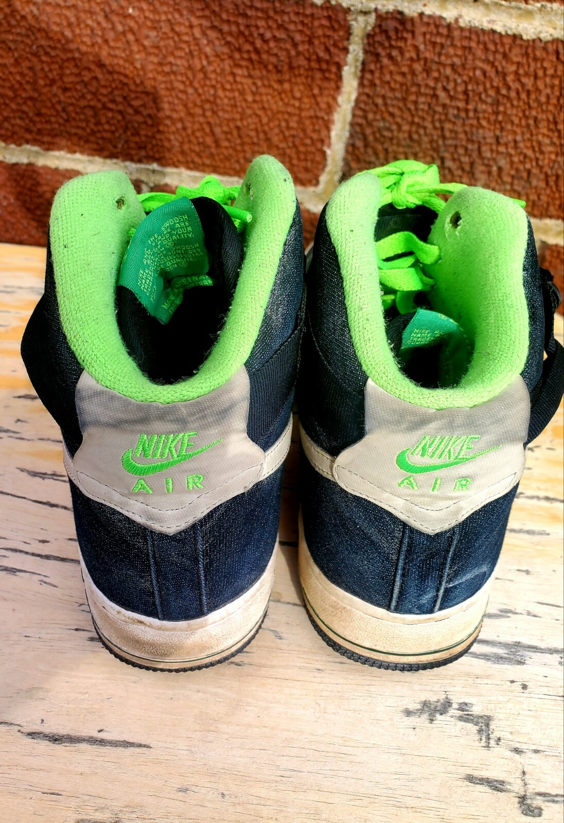 Nike Air Force 1 High 315121-302 Lime Green/Forest Gr… - Gem
