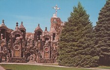 13th Cross Station Redemption Grotto West Bend Iowa Chrome Vintage Post Card