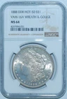 1888 NGC MS64 VAM-16A DDR Doubled Die Reverse & Die Gouge Morgan Dollar