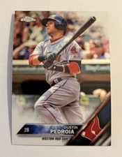 Dustin Pedroia 2016 Topps Chrome Baseball #78 Boston Red Sox