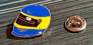 Audi Pin Helm Michele Alboreto Motorsport emailliert - Maße 22x20mm