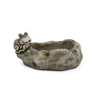 Pflanzschale Mit Schnecke Gartenfigur Pflanztopf Blumentopf Gartenfigur