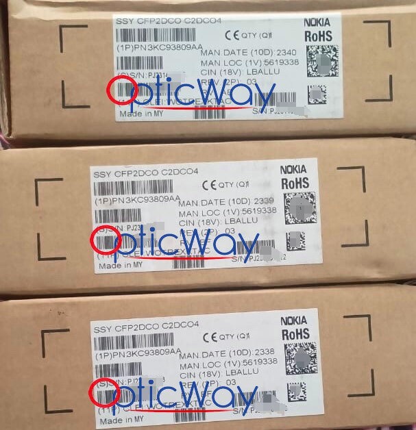 NOKIA 3KC93809AA C2DCO4-100-400G CFP2 DCO COHERENT CFP2-400G-ZR+