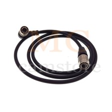 Right Angle Hirose 4pin Male Power Cable for Sound Device 644 633/ Zoom F4 F8 1M