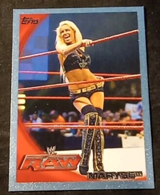 2010 TOPPS WWE MARYSE #32 BLUE PARALLEL #0860/2010 DIVA