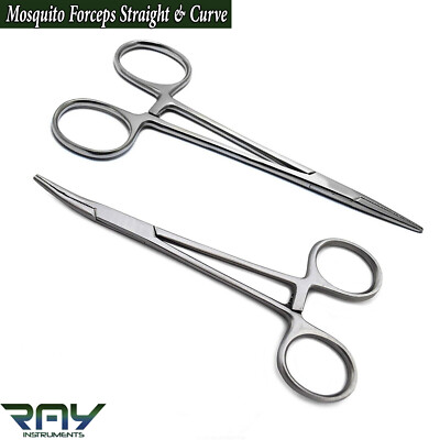 Dental Hemostat Mosquito Forceps Artery Clamp Locking Surgical ...