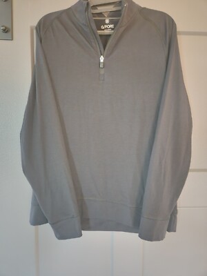 NWT G/Fore 1/4 Zip Pullover Mid Layer Men M Onyx G4 Logo Golf Luxe Soft ...