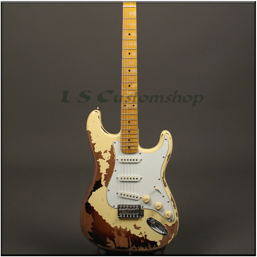 Yellow sunburst guitar deals