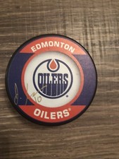 Joe Gambardella Bakersfield Condors Edmonton Oilers Signed Puck COA