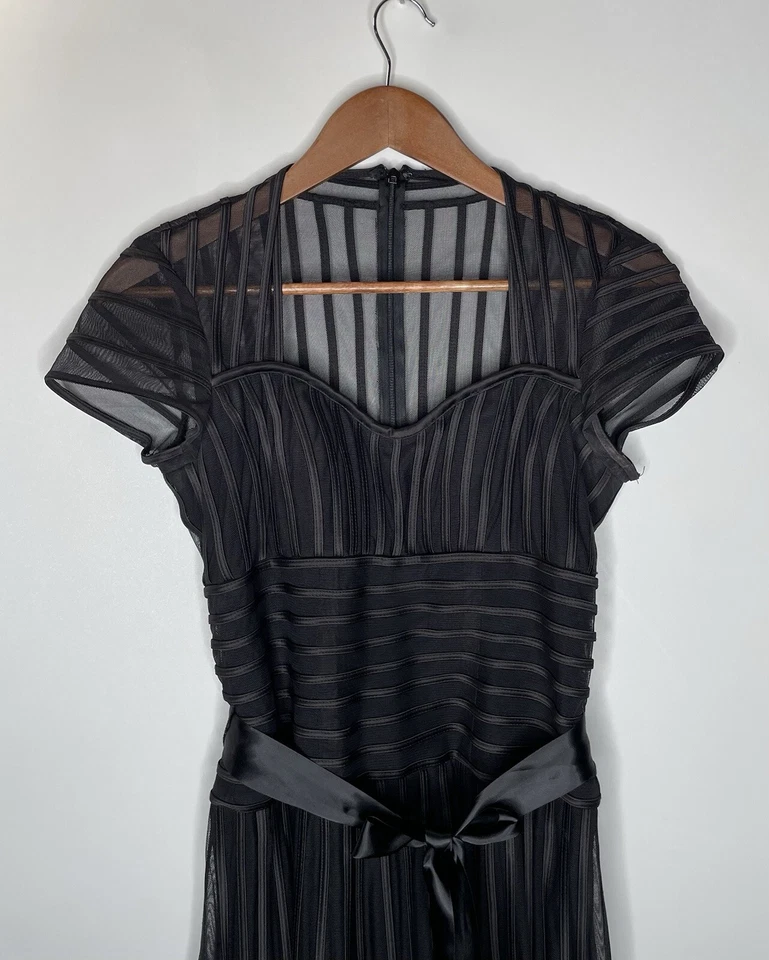 JS Collections Whimsigoth Black Witchy Mesh Cocktail Formal Dress Womens Size 0 - Image 2 of 4