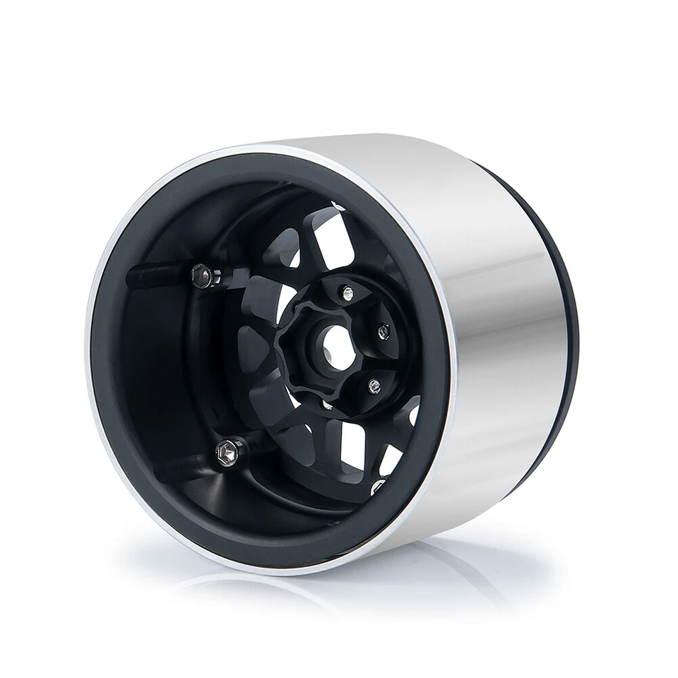 2,2" Metall Beadlock Wheels Felgen für 1/10 RC SCX10 90046 TRX-4 D90 Crawler Car - Bild 3 von 4