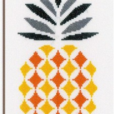 Tropical Delight Cross Stitch Kit - Pineapple Paradise 6.4" x 10.4"