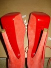 AUTH NEW WOMEN LOUBOUTIN TALITHA 150 POPPY ORANGE PLATFORM PUMPS/HEELS US 6.5 — photo 9