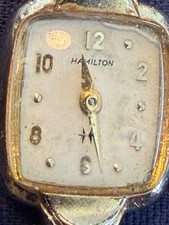 VINTAGE LADIES HAMILTON CELESTE #757 MANUAL WIND 22 JEWEL WATCH 10K GOLD FILLED