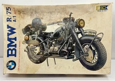 Vintage ESCI BMW R-75 A/1 Solo Motorcycle Model Kit 1/9 Scale 7008 Italy READ