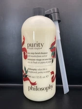 Philosophy Purity Made Simple One Step Facial Cleaner, NEW/Sealed, 32 Oz, w/Pump