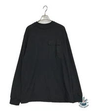 NEW BALANCE MET24 POCKET L/S TEE Size: XL Black Men AMT45000