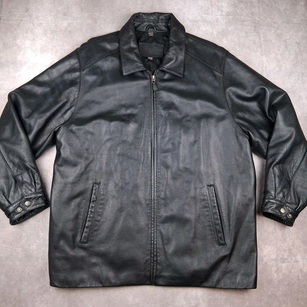 St. John's Bay Leather Outer Shell Black Coats, Jackets & Vests