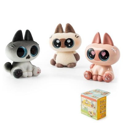 BEEMAI Nobeko Azukisan Mini Bean Series Blindbox Einzelbox, enthält 3 Figuren