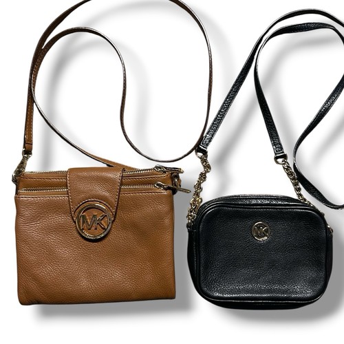 Michael Kors Fulton Crossbody Bag Brown & Black Travel Purses (2)